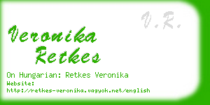 veronika retkes business card